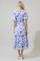 Maeve Floral Wynette Tiered Midi Dress