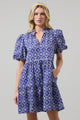 Darbie Jacey Babydoll Eyelet Mini Dress