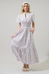 Lara Floral Belraj Poplin Maxi Dress