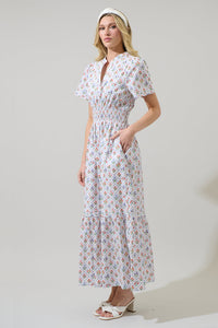 Lara Floral Belraj Poplin Maxi Dress