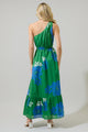 Hemmi Floral Elya One Shoulder Maxi Dress