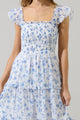 Wren Floral Bayshore Smocked Midi Dress