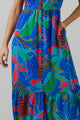 Malton Tropical Evianna Button Down Flutter Maxi Dress