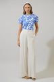 Shia Floral Avy Button Down Top