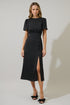 Inari Polka Dot Bloom Midi Dress