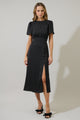Inari Polka Dot Bloom Midi Dress
