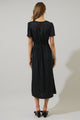 Inari Polka Dot Bloom Midi Dress