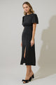 Inari Polka Dot Bloom Midi Dress