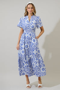 Arbor Tile Belraj Poplin Maxi Dress