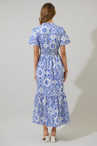 Arbor Tile Belraj Poplin Maxi Dress