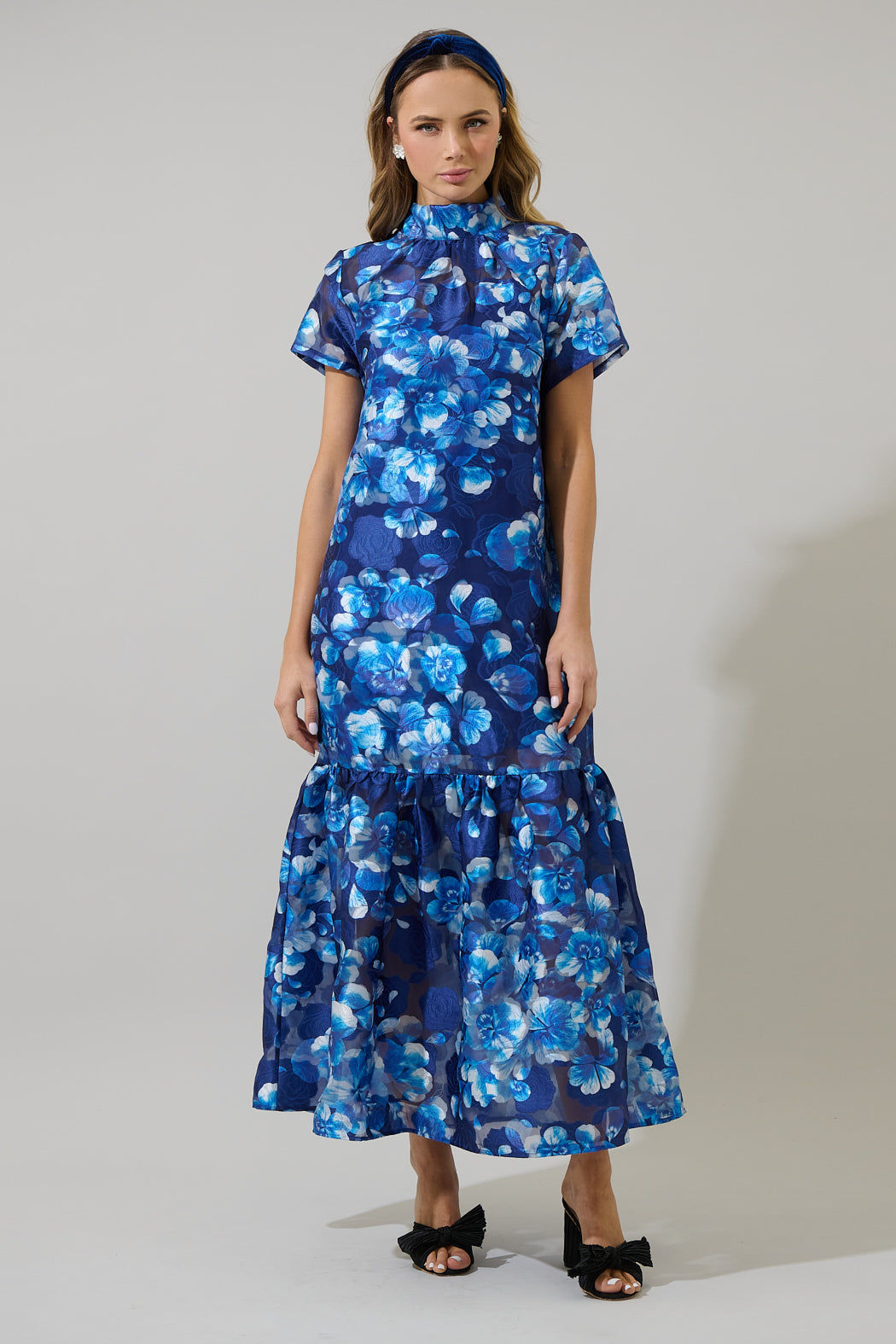 sugarlips organza dress Sweetwater Floral Organza Tiered Midi Dress