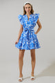Magee Floral Ruffle Mini Dress