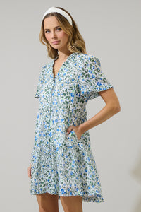 Hilo Floral Kara Shift Mini Dress