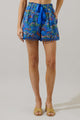 Ruya Floral Juny High Waist Mini Shorts