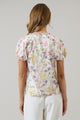 Lita Floral Avy Button Down Top