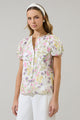 Lita Floral Avy Button Down Top