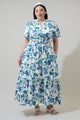 Samara Floral Belraj Poplin Maxi Dress Curve