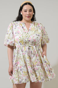 Lita Floral Noella Shift Mini Dress Curve