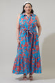 Ripon Floral Cileah Collared Maxi Dress Curve