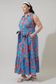 Ripon Floral Cileah Collared Maxi Dress Curve