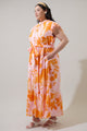 Lenira Floral Riah Button Down Maxi Dress Curve