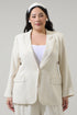 Candida Fitted Notch Lapel Blazer Curve