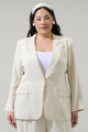 Candida Fitted Notch Lapel Blazer Curve