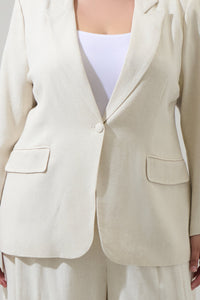 Candida Fitted Notch Lapel Blazer Curve