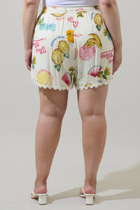 Zion Paradise Halle Drawstring Shorts Curve