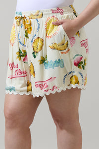 Zion Paradise Halle Drawstring Shorts Curve