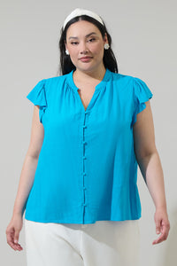 Everly Split Neck Top Curve