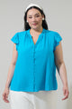 Everly Split Neck Top Curve