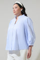 Somer Striped Ima Button Up Top Curve