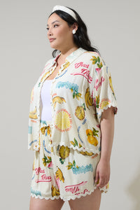 Zion Paradise Marnie Button Up Shirt Curve