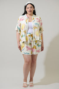 Zion Paradise Marnie Button Up Shirt Curve