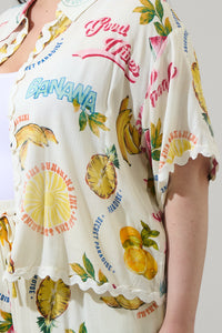 Zion Paradise Marnie Button Up Shirt Curve