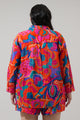 Kahlia Tropics Aya Button Down Shirt Curve