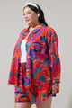 Kahlia Tropics Aya Button Down Shirt Curve