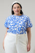 Shia Floral Avy Button Down Top Curve