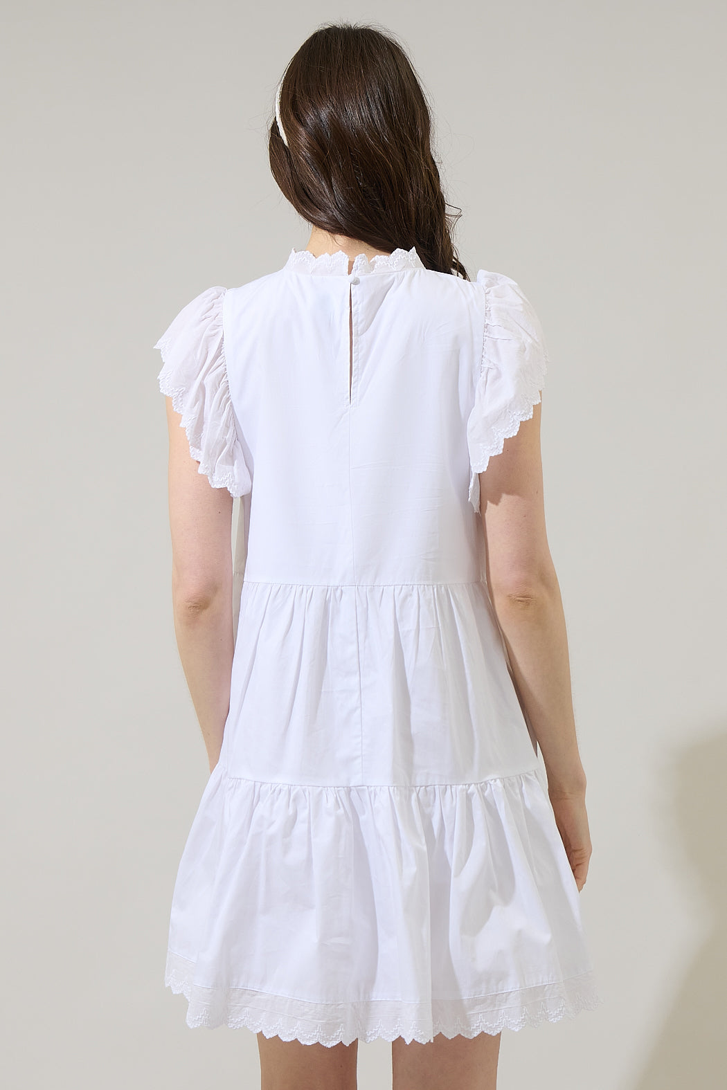 Nola Mini Shift Dress White / XL by Sugarlips Nola Mini Shift Dress White / XL by Sugarlips
