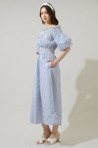 Maisy Striped Magna Town Midi Dress