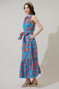 Ripon Floral Cileah Collared Maxi Dress