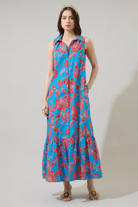 Ripon Floral Cileah Collared Maxi Dress