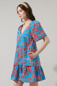 Ripon Floral Seruma Drop Waist Shift Dress