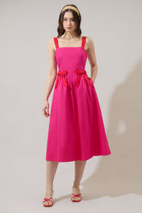 Dennis Bow Midi Dress