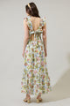 Pany Floral Mawar Ruffle Maxi Dress