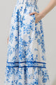 Juba Floral Ordy Smocked Midi Dress