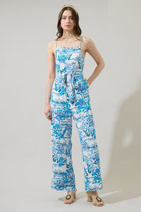 Sharron Bloom Jina Smocked Jumpsuit