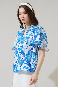 Maci Floral Eve Poplin Top