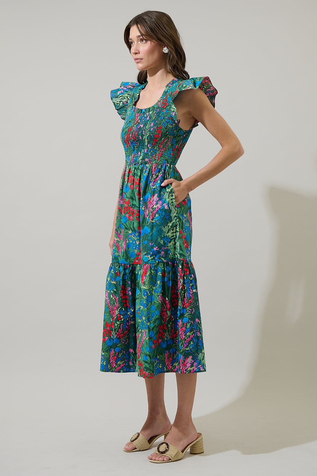 tiered smock midi dress Bishop + Young